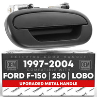 1997-2003 Ford F-150; 1997-1999 Ford F-250; 1998-2003 Ford Lobo Exterior Rear Passenger Door Handle, Upgraded Metal - Textured Black - Rear Passenger Side Handle