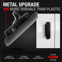 2008-2014 Ford Econoline Passenger Side Front Door Handle - Upgraded Metal Textured Black - Front Passenger Door Handle