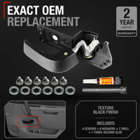 2007-2013 Chevrolet Silverado 1500 2500 3500, Avalanche; 2007-2013 GMC Sierra 1500 2500 3500 Interior Front Driver Door Handle - Textured Black, Plastic - Front/Rear Driver Side Door Handle