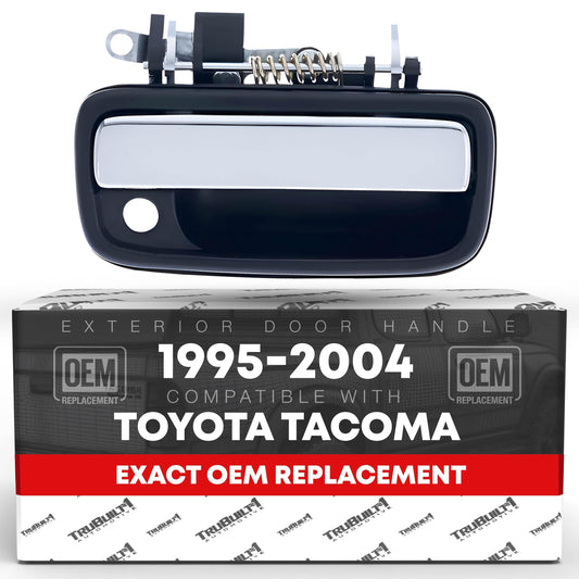 Toyota Tacoma Hilux Exterior Front Passenger Door Handle - Chrome Lever - Plastic - Front Passenger Door Handle