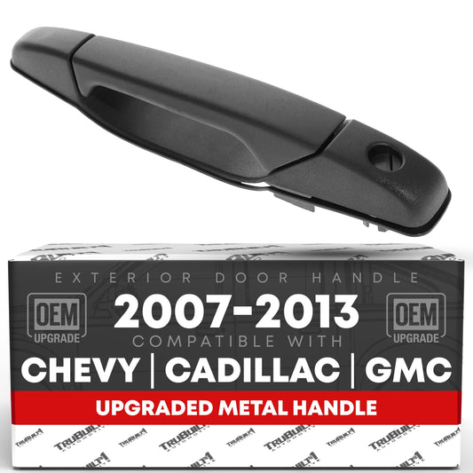 Chevy Silverado Front Driver Door Handle - Textured Black - Upgraded Metal - 2007-2014 - Front Driver Side Handle