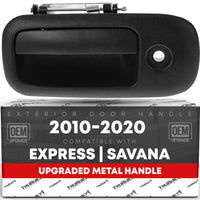 2003-2009 Chevrolet Express Rear Driver Hinged Door Handle, Textured Black w/ Keyhole - Rear Driver Side Hinged Door