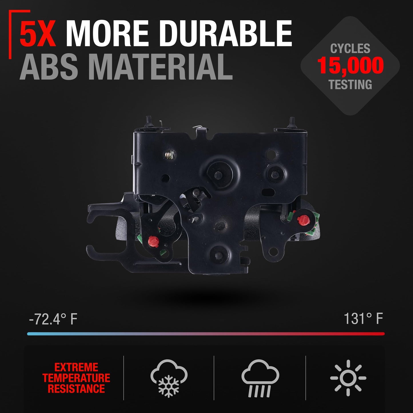 2002-2006 Chevrolet Avalanche 1500 2500 Cadillac Escalade EXT Tailgate Handle Assembly - Textured Black Liftgate Latch Handle - Black Handle