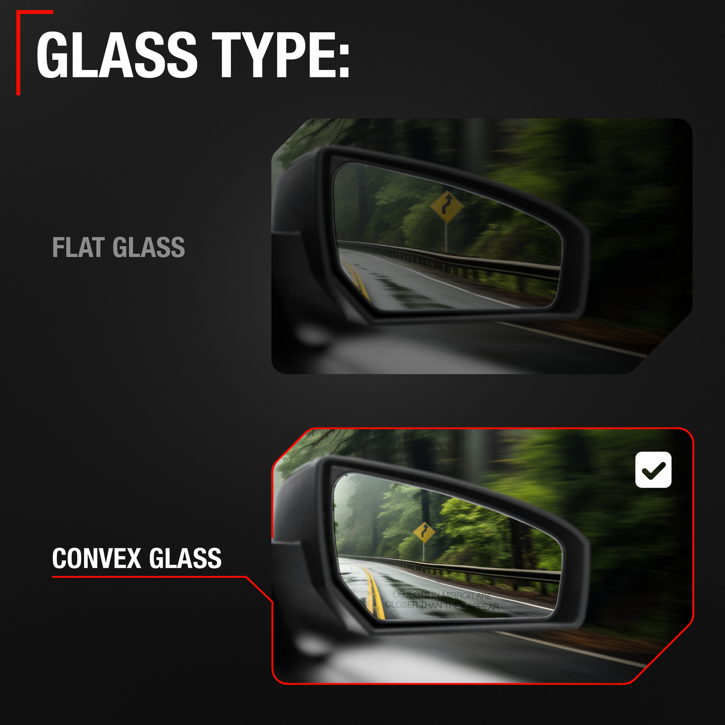 2015-2020 Toyota Sienna Driver Side Mirror Manual Heated Manual Fold Blind Spot Paintable Textured - Driver Side Mirror