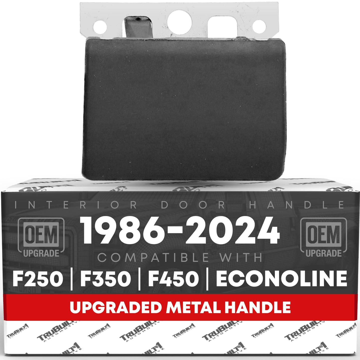 1999-2015 Ford F-Series Econoline Aerostar Interior Door Handle Upgraded Metal - Front or Rear Driver Side Textured Black - Front or Rear Driver Side Handle
