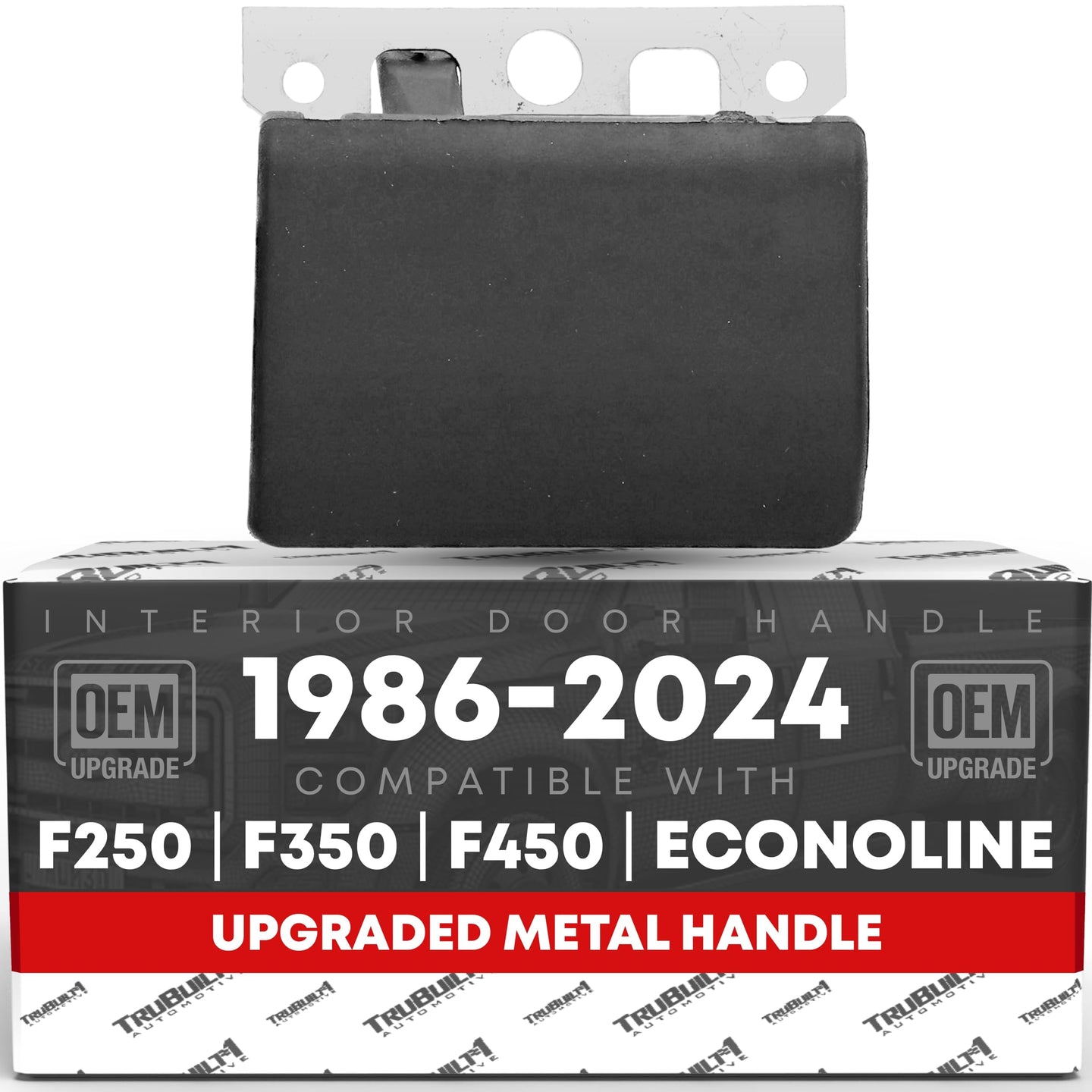 1999-2015 Ford F-Series Econoline Aerostar Interior Door Handle Upgraded Metal - Front or Rear Driver Side Textured Black - Front or Rear Driver Side Handle