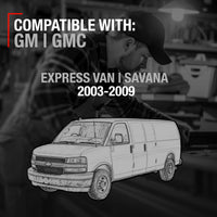 2003-2009 Chevrolet Express GMC Savana Exterior Rear Driver Hinged Door Handle - Textured Black - Rear Left Handle