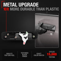 2009-2015 Toyota Tacoma Tailgate Handle Assembly Replacement, Upgraded Metal - Exterior Rear Latch, Textured Black with Camera Hole - Texture Tailgate Handle