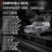 Chevrolet Silverado GMC Yukon Escalade Window Regulator - Rear Passenger Side with Motor, Upgraded Metal - Rear Passenger Side Window