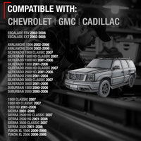 Chevy Avalanche Silverado Front Driver Window Regulator with Motor - Upgraded Metal - 2000-2007 - Front Driver Side Window