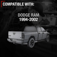 1994-2009 Dodge Ram Tailgate Support Cable Strap Set Rear Left and Right - Metal 18-1/8" Long