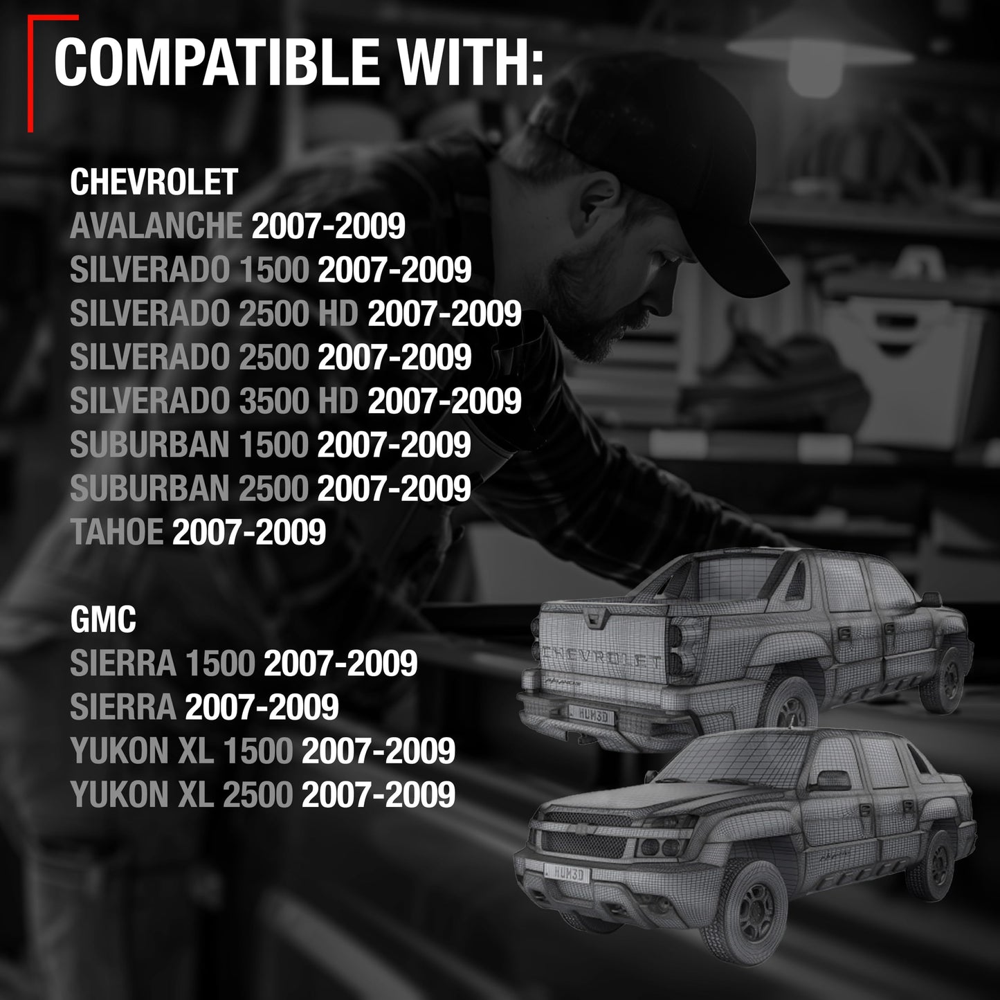 2007-2009 Chevrolet Avalanche Grab Pull Handle, Passenger Side, Interior Replacement - Front Passenger Side