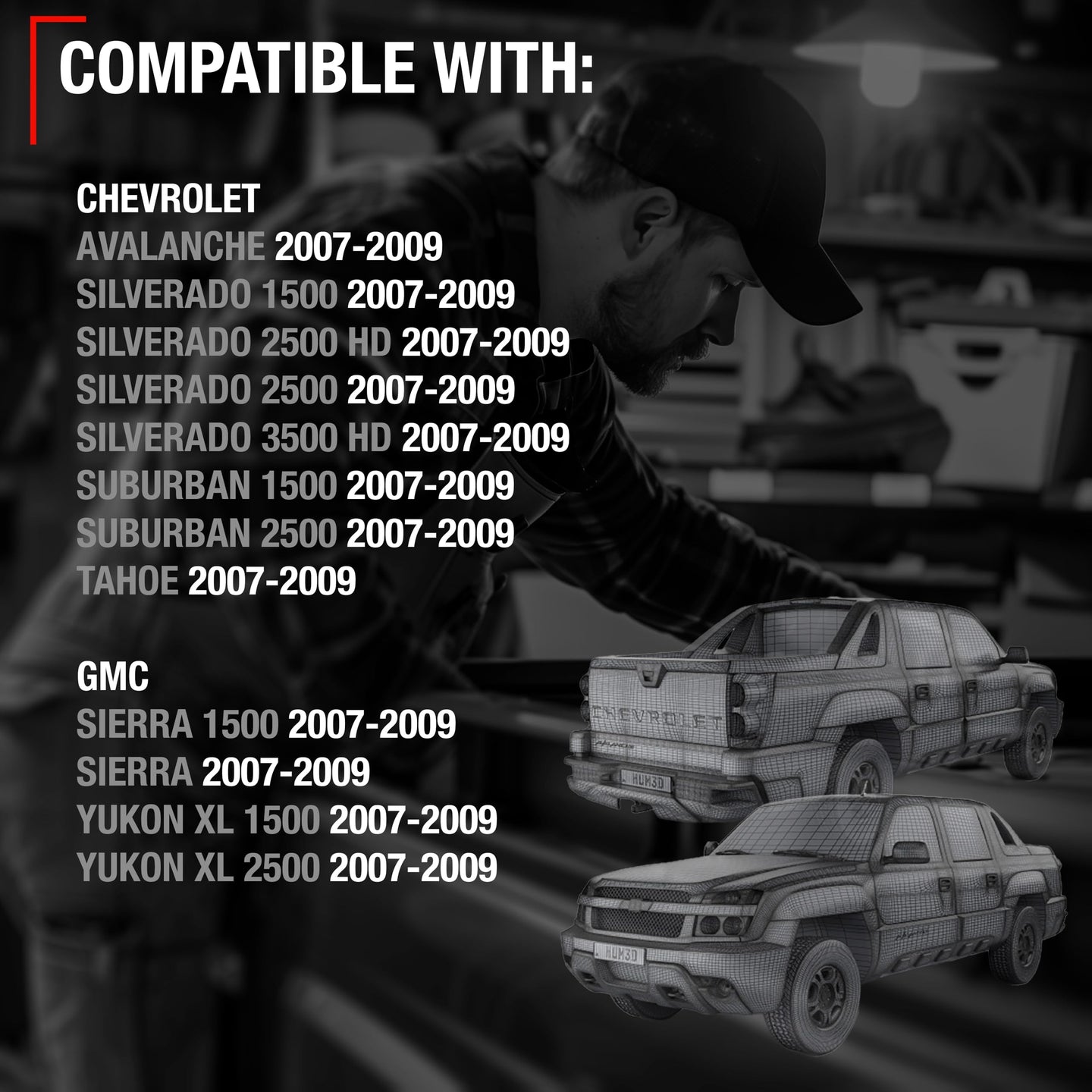 2007-2009 Chevrolet Avalanche Grab Pull Handle, Passenger Side, Interior Replacement - Front Passenger Side