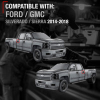 T1A Exterior Rear Driver & Passenger Door Handle - Compatible with 2014-2018 Chevrolet Silverado, 2014-2018 GMC Sierra - Olympic White (GAZ), Plastic - OEM 13583889-GAZ, 13585748-GAZ, 82538 - Rear Driver & Passenger Door Handle