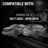 2017-2022 Honda CR-V Driver Side Mirror - Powered Adjustment Manual Folding Heated Turn Signal Blind Spot Detection Flat Glass Smooth Black - Driver Side Mirror