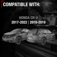 2017-2022 Honda CR-V Driver Side Mirror - Powered Adjustment Manual Folding Heated Turn Signal Blind Spot Detection Flat Glass Smooth Black - Driver Side Mirror