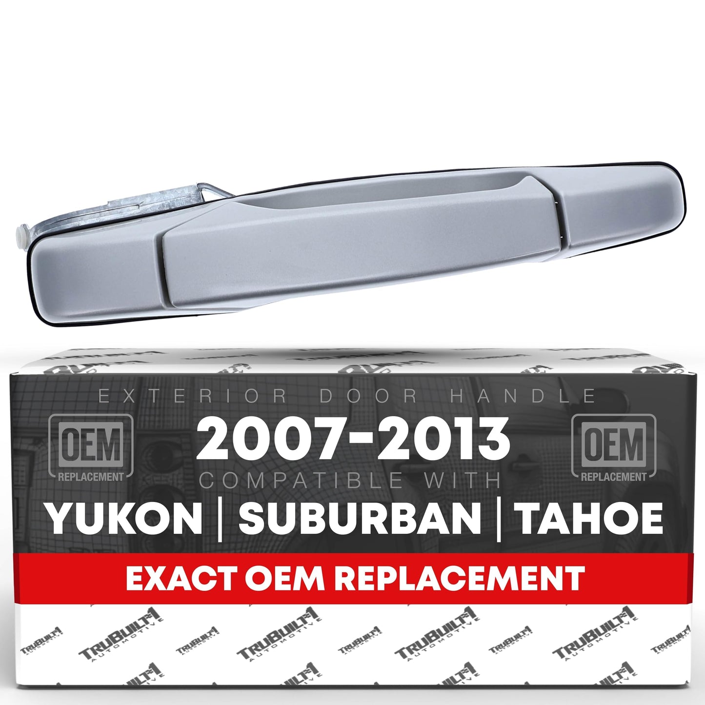 2007-2013 Chevrolet Avalanche Tahoe Suburban Sierra Silverado Cadillac Escalade GMC Denali Yukon Exterior Rear Driver Door Handle - Fine Silver Birch - Rear Driver Door Handle