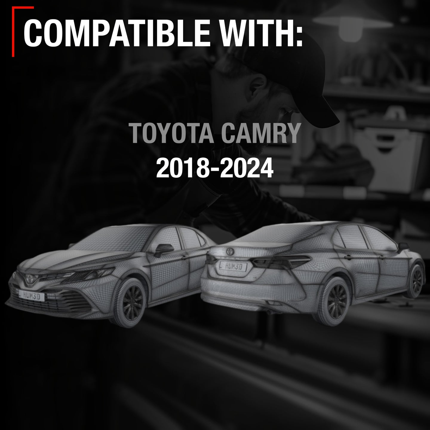 2009-2015 Honda Pilot Driver Side Mirror Replacement - Powered Adjustment, Heated, Manual Fold, Flat Glass - Smooth Black - Driver Side Mirror