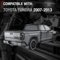 2007-2013 Toyota Tundra Tailgate Handle Assembly Replacement - Liftgate Latch Textured Black Plastic No Rear Camera Hole - Plastic