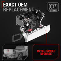 2007-2014 Chevrolet Avalanche Silverado 1500 2500 HD 3500 HD GMC Sierra 1500 2500 3500 Hummer Tailgate Handle - Upgraded Metal Chrome - Chrome Tailgate Handle