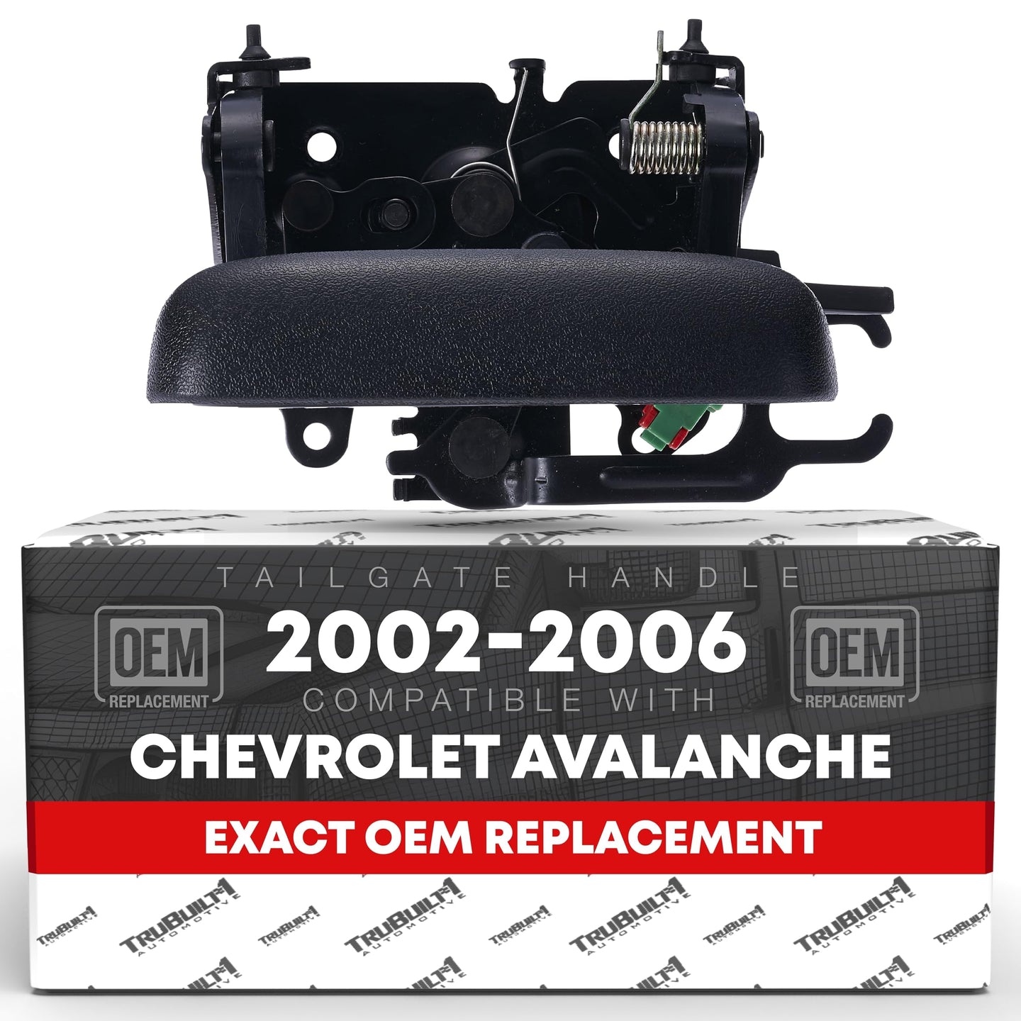 2002-2006 Chevrolet Avalanche 1500 2500 Cadillac Escalade EXT Tailgate Handle Assembly - Textured Black Liftgate Latch Handle - Black Handle