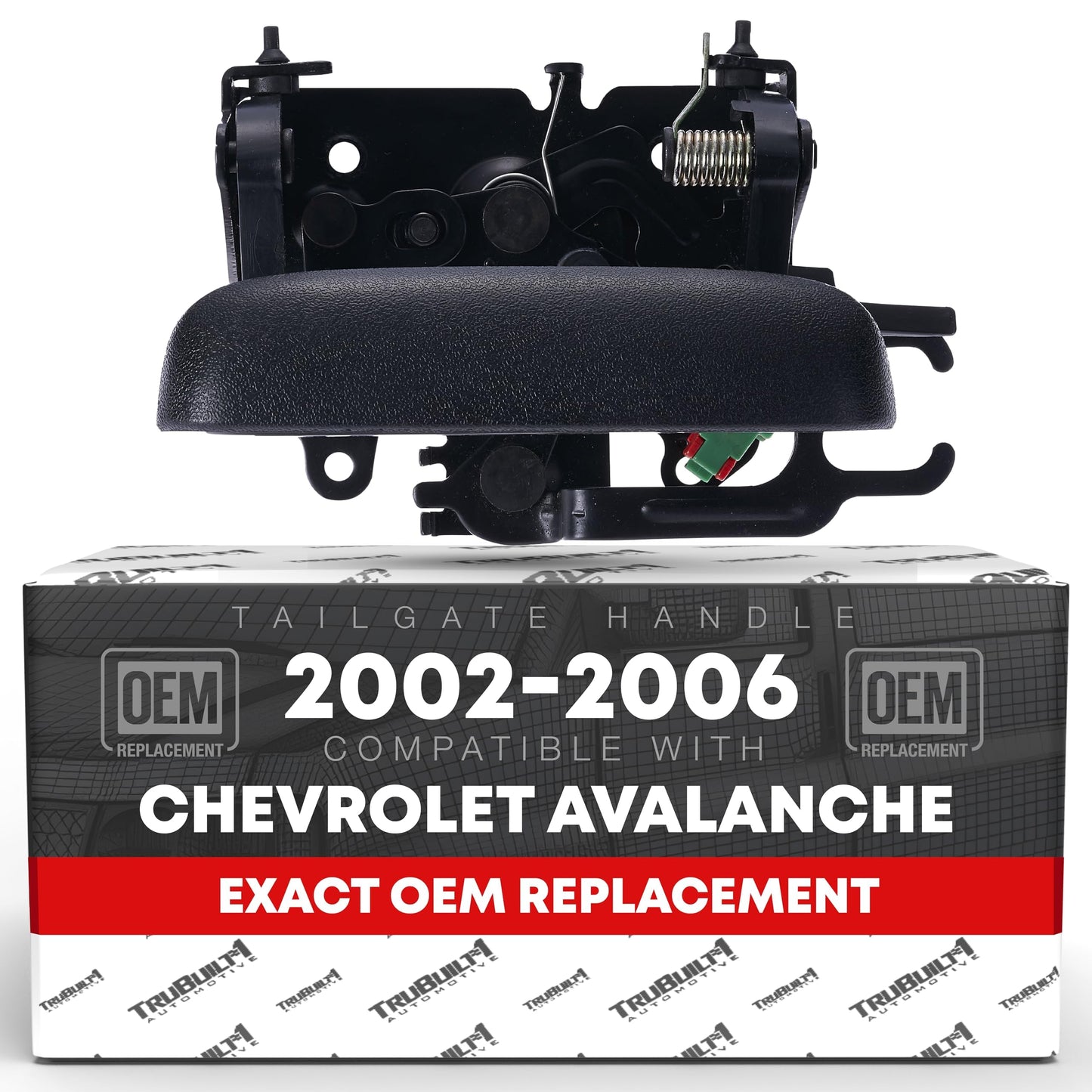 2002-2006 Chevrolet Avalanche 1500 2500 Cadillac Escalade EXT Tailgate Handle Assembly - Textured Black Liftgate Latch Handle - Black Handle