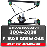 2004-2008 Ford F-150 Ford Lobo Lincoln Mark LT Power Window Regulator with Motor Assembly Front Driver Side - Regular and Crew Cab Models
