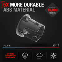 2015-2020 Ford F-150 Parking Sensors Housing Bezel, Rear Driver Side - Rear Bumper Parking Aid Sensor Bezel, Plastic