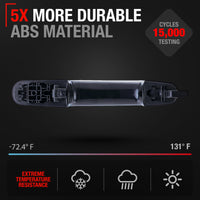 2015-2023 Ford Transit Exterior Rear Passenger Sliding Door Handle Replacement - Textured Black - Exterior Rear Sliding Door Handle