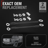 Toyota Tacoma Tailgate Cable Set - 12.5" Rear Support Cables, Durable Metal Straps