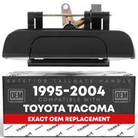 1995-2004 Toyota Tacoma Tailgate Handle Assembly Replacement - Liftgate Latch Textured Black Plastic - Tailgate Handle (Plastic)