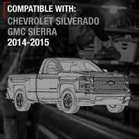 Chevrolet Silverado GMC Sierra Tailgate Handle - Chrome - Upgraded Metal with Camera Hole - Chrome Metal Tailgate