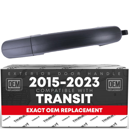 Ford Transit Rear Sliding Door Handle, Passenger Side - Textured Black, Plastic - Exterior Rear Sliding Door Handle