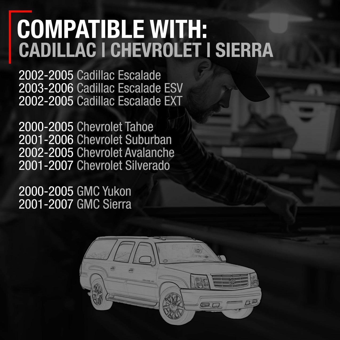 Chevrolet Silverado GMC Sierra Cadillac Escalade Glove Box Latch - Textured Black