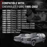 1995-2002 Chevrolet GMC C/K 1500 2500 3500 Blazer Suburban Yukon Cadillac Escalade Interior Front/Rear Passenger Door Handle - Upgraded Metal Light Brown - Front/Rear Passenger Side