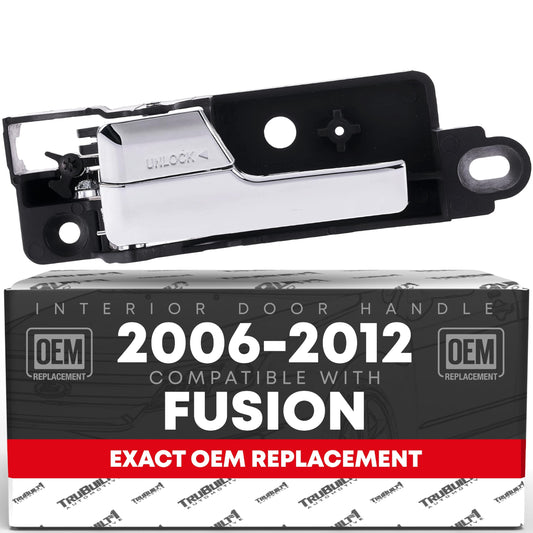 Ford Fusion Lincoln MKZ Mercury Milan Interior Rear Driver Door Handle - All Chrome - Plastic - Rear Driver Handle