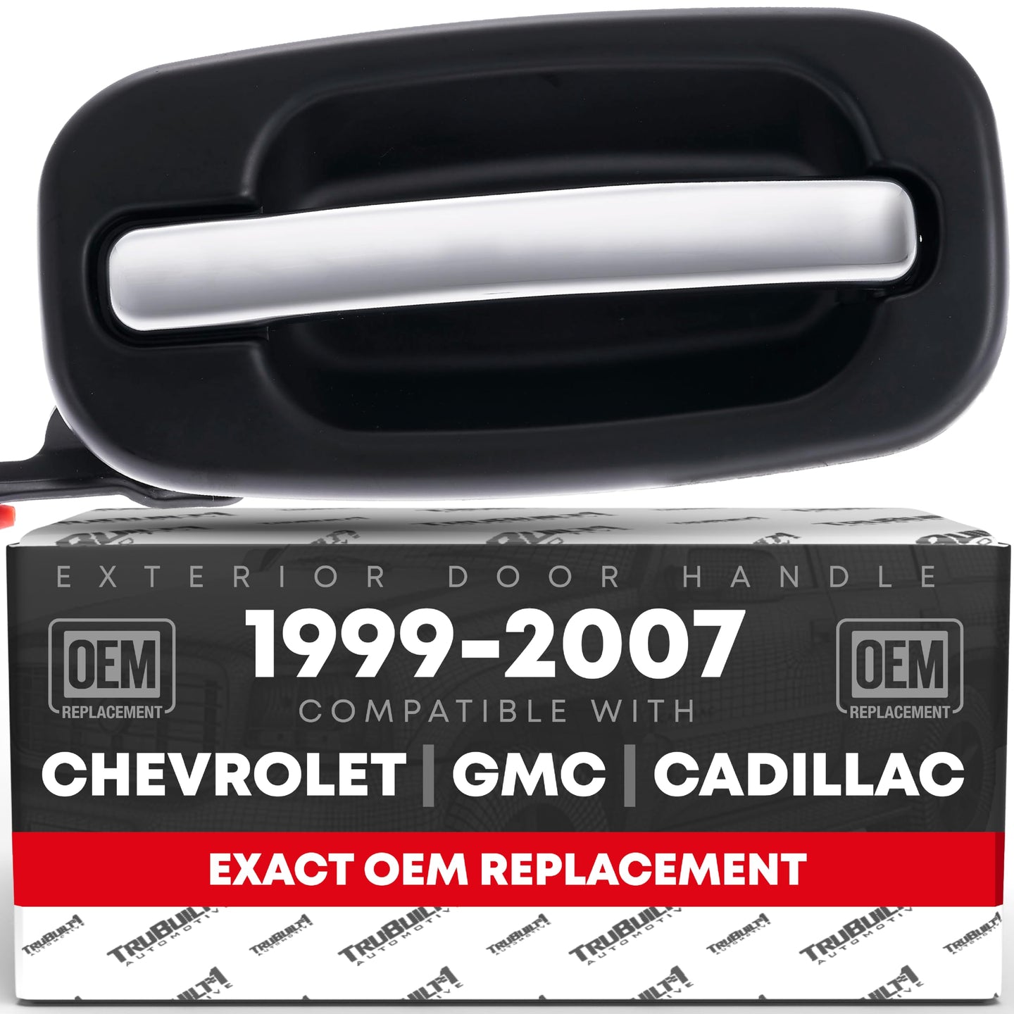 Chevy Silverado Escalade Rear Passenger Door Handle - Chrome & Black - 1999-2006 - Rear Right Door Handle
