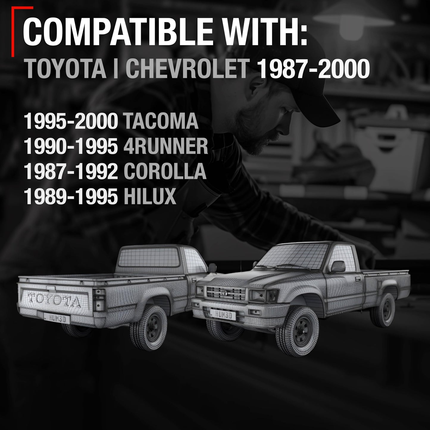 1988-1993 Toyota Corolla 1989-1995 4Runner Pickup 1995-2000 Tacoma Interior Front Driver Door Handle - Gray - Gray,Driver Door Handle