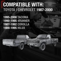 1988-1993 Toyota Corolla 1989-1995 4Runner Pickup 1995-2000 Tacoma Interior Front Driver Door Handle - Gray - Gray,Driver Door Handle