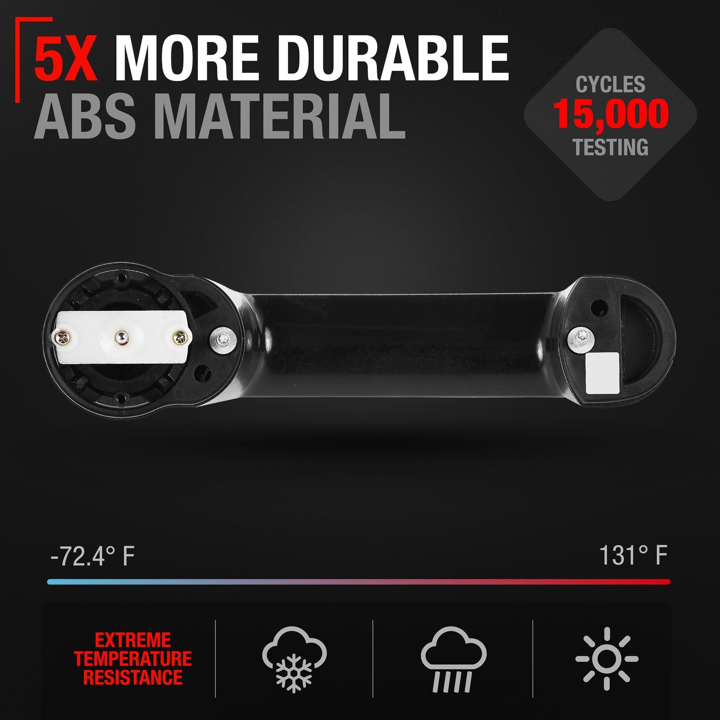 2007-2018 Jeep Wrangler Liberty 2007-2011 Dodge Nitro Exterior Front/Rear Driver & Passenger Door Handle - Textured Black - 1 Pack