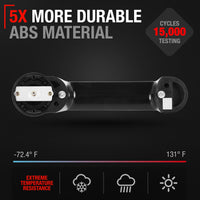 2007-2018 Jeep Wrangler Liberty 2007-2011 Dodge Nitro Exterior Front/Rear Driver & Passenger Door Handle - Textured Black - 1 Pack