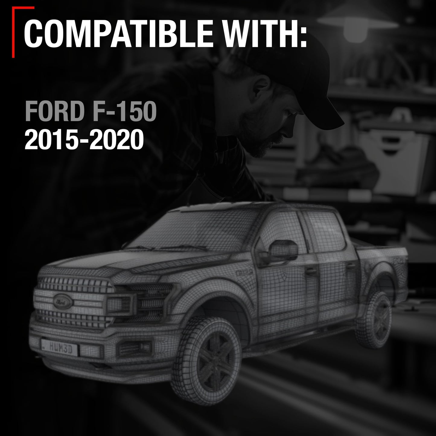 2015-2020 Ford F-150 Super Duty Car Parking Sensors 4 Pieces - Front or Rear Bumper Parking Aid Sensor Backup Reverse Parking Assist Kit