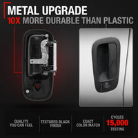 2003-2009 Chevrolet Express Rear Passenger Hinged Door Handle, Textured Black - Rear Passenger Side Hinged Door