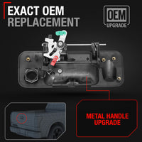 2007-2013 Toyota Tundra Tailgate Handle Assembly Replacement Upgraded Metal - Exterior Tailgate Latch Textured Black - Upgraded Metal Handle