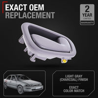 1998-2002 Toyota Corolla Interior Rear Passenger Door Handle - Light Gray Charcoal - Rear Passenger Side Handle