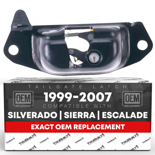 Chevrolet Silverado GMC Sierra Cadillac Escalade Rear Right Tailgate Latch - Metal - Right Tail Gate Left