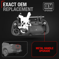 2000-2006 Toyota Tundra Tailgate Handle Latch - Upgraded Metal Exterior Tailgate Assembly Textured Black with Keyhole - Metal Upgrade