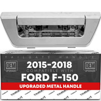 2015-2018 Ford F-150 Tailgate Handle Latch Replacement, Upgraded Metal - All Chrome