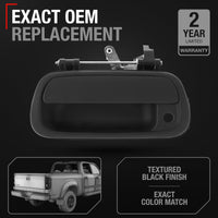 2000-2006 Toyota Tundra Tailgate Handle Assembly Replacement with Keyhole - Tailgate Latch Textured Black - Black Texture