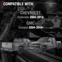 Chevrolet Colorado GMC Canyon Tailgate Support Cables - Rear Left & Right Metal Strap Set
